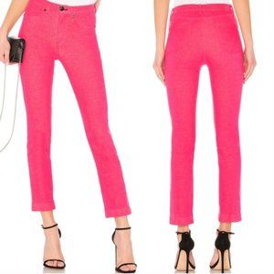 rag & bone neon pink ankle cigarette jeans